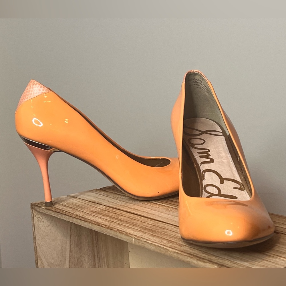Leather Fashion Heels, Size 8